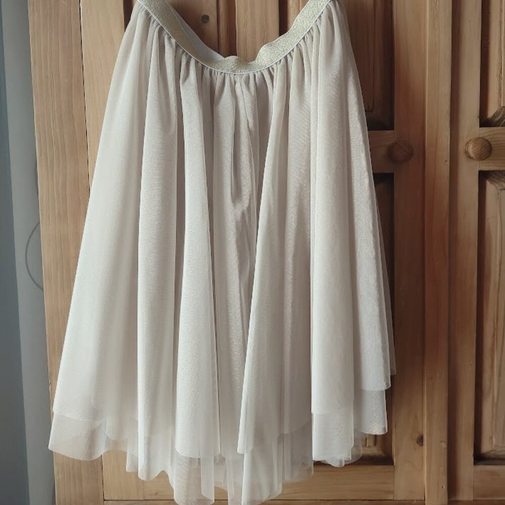 Tulle Skirt, Size 2, H&M, Nude